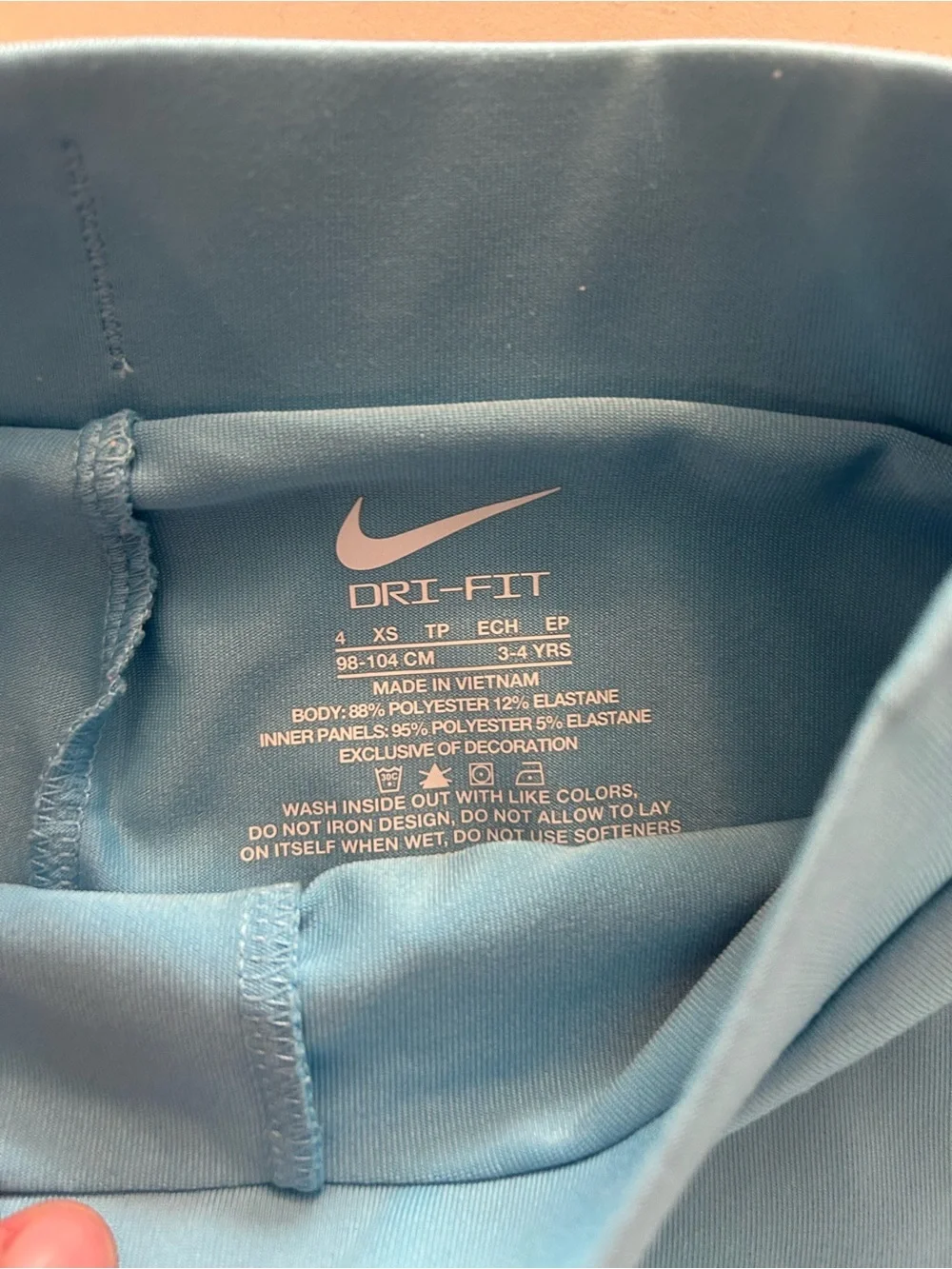 Nike Kids Light Blue Skort with Pink Swoosh
